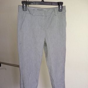 Express Columnist Ankle Mid-Rise Gray Pants Womens